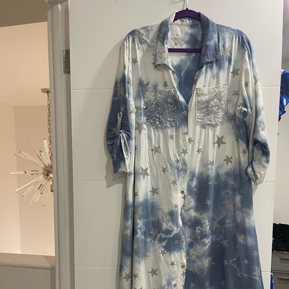 Italian dress one size fits all used once only Great Condition